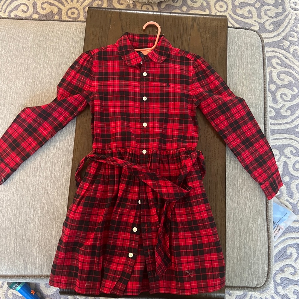 Girls Ralph Lauren Polo Plaid Dress
